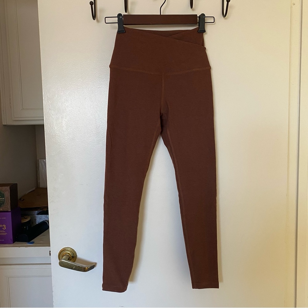 Beyond Yoga - Spacedye At Your Leisure High Waisted Midi Legging - Bold Mocha